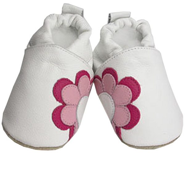 ShooShoos weiss mit rosa/pinker Blume