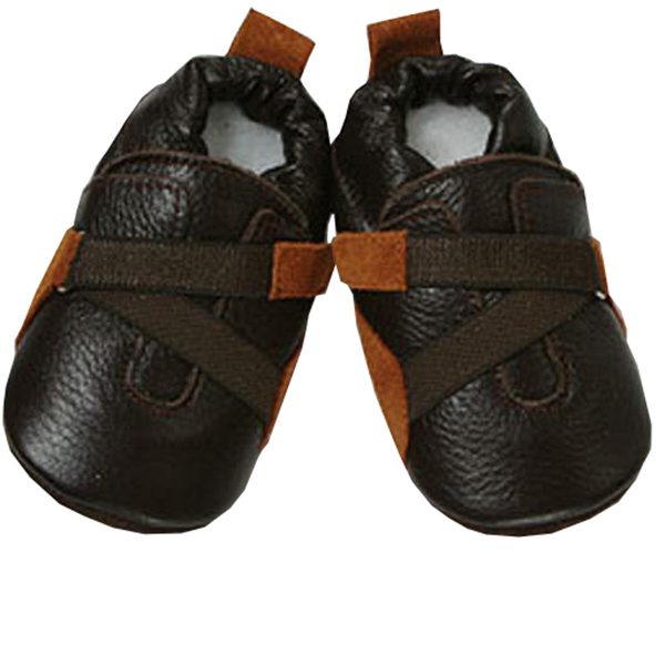 ShooShoos braun mit braunem Zickzackstreifen