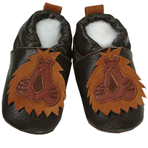 ShooShoos dunkelbraun mit braunem Löwe