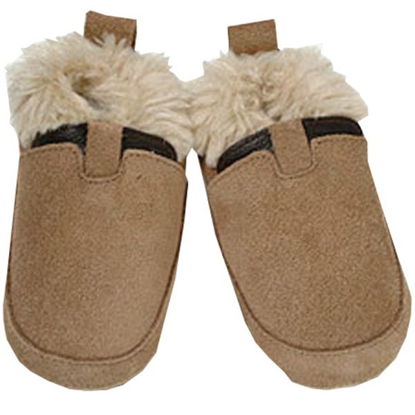 ShooShoos sandbraun mit fellbesetztem Bündchen