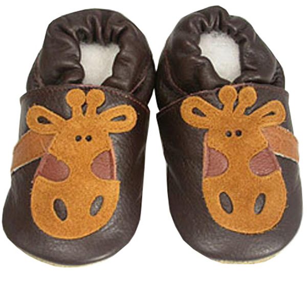 ShooShoos dunkelbraun mit Giraffe