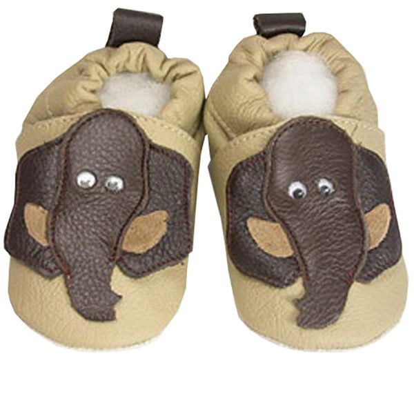 ShooShoos beige mit dunkelbraunem Elefanten