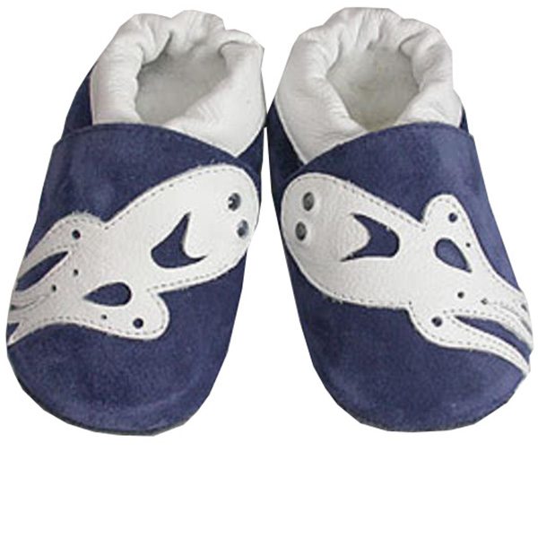 ShooShoos blau/weiss mit coolem Tintenfisch