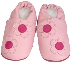 ShooShoos rosa mit pink/rosa Blümchen