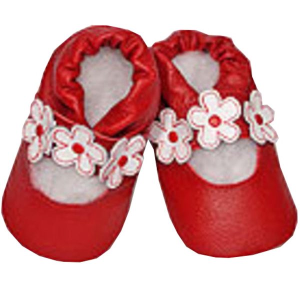 ShooShoos rot mit weissen Blümchen