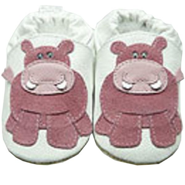ShooShoos weiss mit pinkem Nilpferdchen