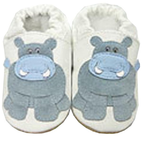 ShooShoos weiss mit blauem Nilpferdchen