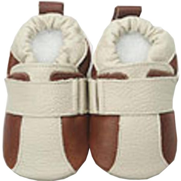 ShooShoos braun/beige mit beigem Band