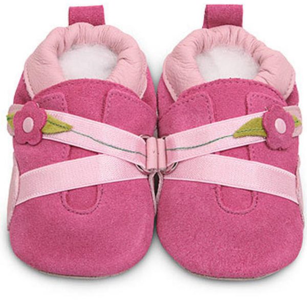 ShooShoos fuchsia mit pinkem Band