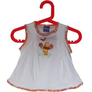 Shirtkleid Winnie the Pooh mit Blume, weiss