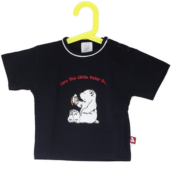 T-Shirt Lars der kleine Eisbär mit Knöpfen, blau