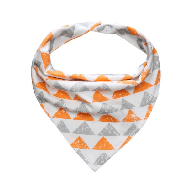 Baby Kuschelhalstuch orange/grau