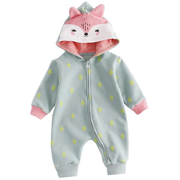 Hoodie-Anzug Fuchs grau