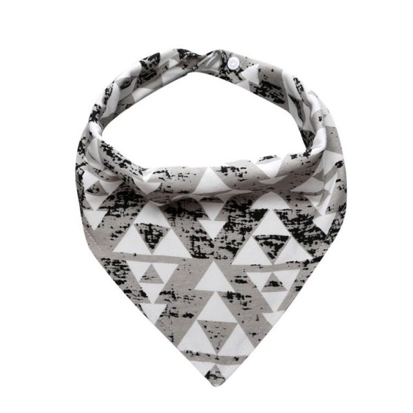 Baby Kuschelhalstuch grau/weiss