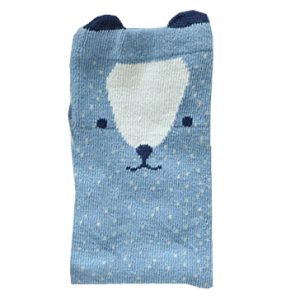 Babysocken Hund blau