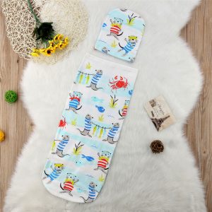 Babydecke mit Mütze Otter